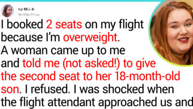 A Woman Tried to Steal My Seat on the Plane for Her Son; I Refused