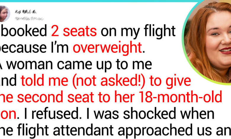 A Woman Tried to Steal My Seat on the Plane for Her Son; I Refused