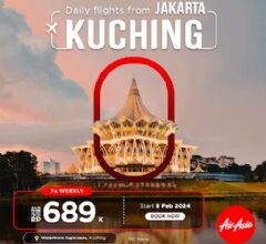 AirAsia increases flight frequency between Jakarta and Kuching to daily from 8 February 2024