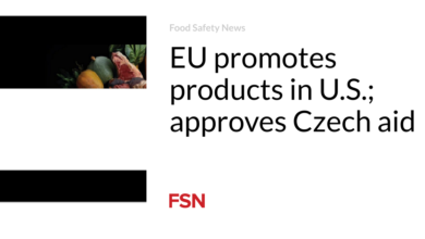 EU promotes products in U.S.; approves Czech aid