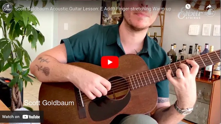 Acoustic Guitar Lesson: E Add9 Finger-Stretching Warm-Up Exercise| ELIXIR Strings