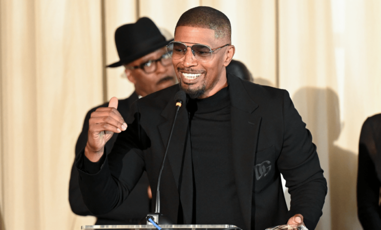 Jamie Foxx Jokes About Dating White Women While Accepting AAFCA Award: “Am I Black Enough?”