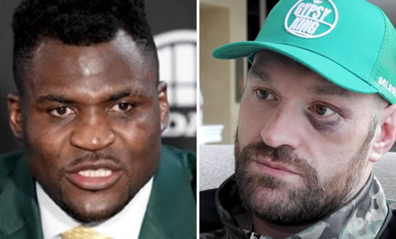 Francis Ngannou and Tyson Fury get into heated altercation