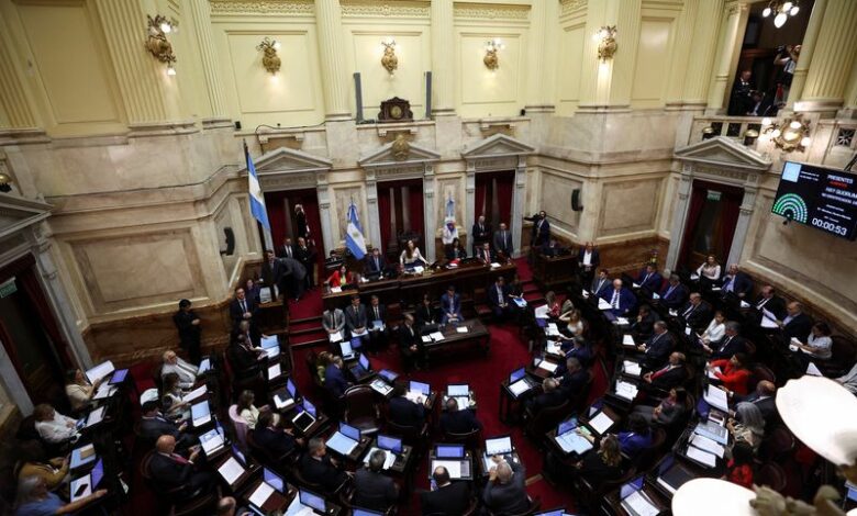 Argentina economic “mega decree” faces Senate debate in test for Milei