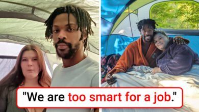 Homeless Couple Rejects Work and Lives in a Tent, Saying That Working Isn’t for Them
