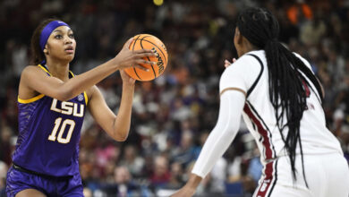 Angel Reese Praised by CBB Fans for Dominating in LSU’s March Madness Win vs. Rice