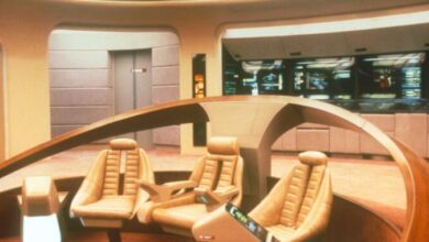 The restored Star Trek Enterprise-D bridge goes on display in May