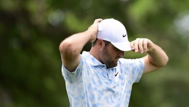 Houston Open: Scottie Scheffler snaps PGA Tour record after tap-in miss on 18