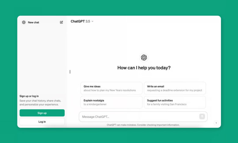 You can now use ChatGPT without an account