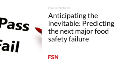 Anticipating the inevitable: Predicting the next major food safety failure