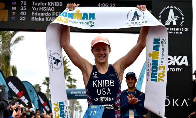 IRONMAN 70.3 Oceanside: Full finishing order as Knibb wins and Pallant-Browne has DSQ reversed