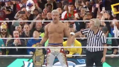 ‘This is crazy’: Pro fighters react to Cody Rhodes finishing his story in wild WrestleMania 40 headliner