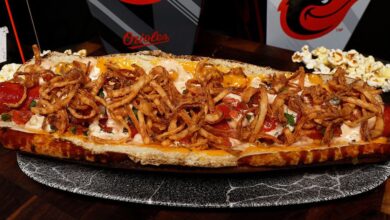 The Orioles new hot dog is a sloppy, beefy mess