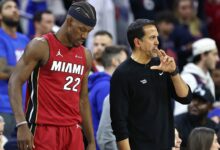 Jimmy Butler injury: Heat star expected to miss multiple weeks with MCL injury, per report; MRI on Thursday