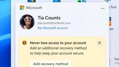Microsoft tests a handy Windows account summary – and another ad