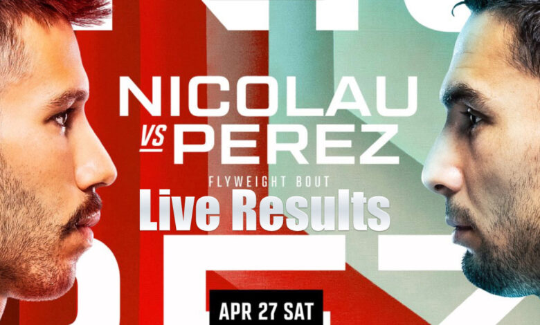 UFC Vegas 91 Live Results: Nicolau vs. Perez