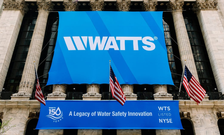 Watts Celebrates 150th Anniversary with Bell Ringing at New York Stock Exchange