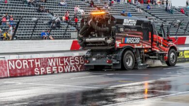 Heavy rain forces NASCAR to postpone Truck race, cancel All-Star heats