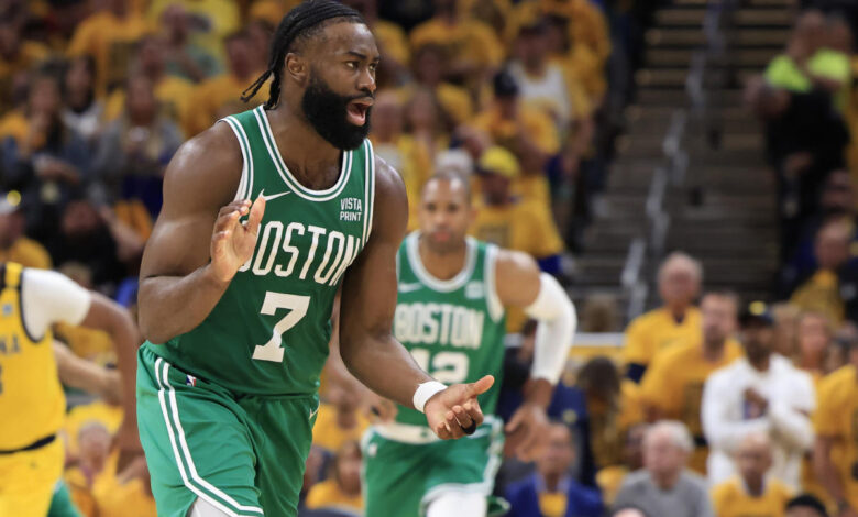 Celtics fend off Pacers in final seconds to return to NBA Finals