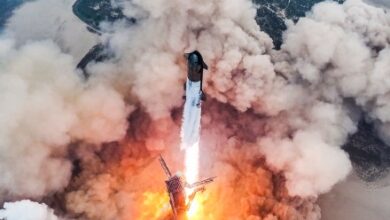 Watch this stunning slow-motion footage of mighty Starship launch