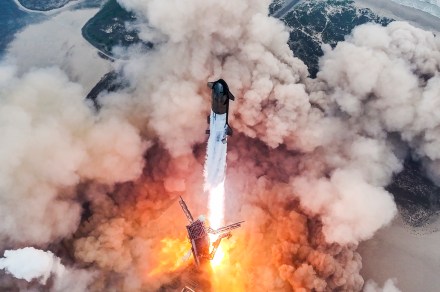 Watch this stunning slow-motion footage of mighty Starship launch