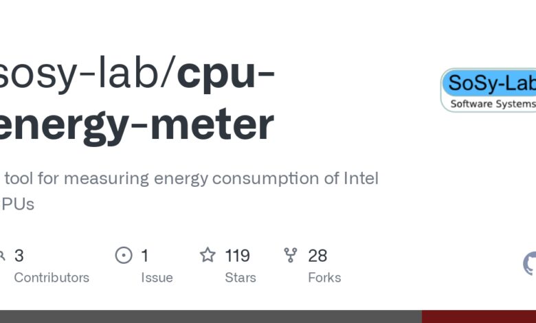 CPU-energy-meter: A tool for measuring energy consumption of Intel CPUs