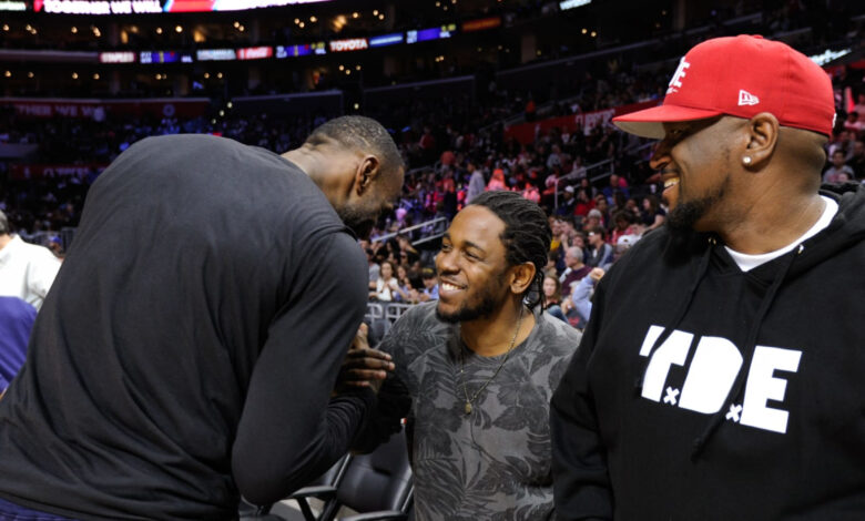 Video: LeBron, James Harden, NBA Stars Attend Kendrick Lamar Concert amid Drake Beef