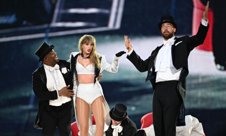 Taylor Swift Fans Are Unpacking the ‘Poetic’ Symbolism of Travis Kelce’s Surprise Eras Tour Performance