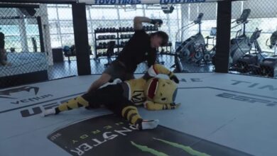 UFC 303 Embedded, episode 1: Diego Lopes manhandles Las Vegas Knights mascot