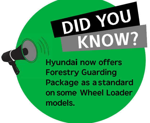 Did You Know? Forestry Guarding is Standard on Some Hyundai Wheel Loaders