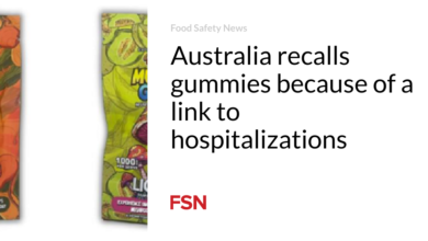 Australia recalls gummies because of a link to hospitalizations