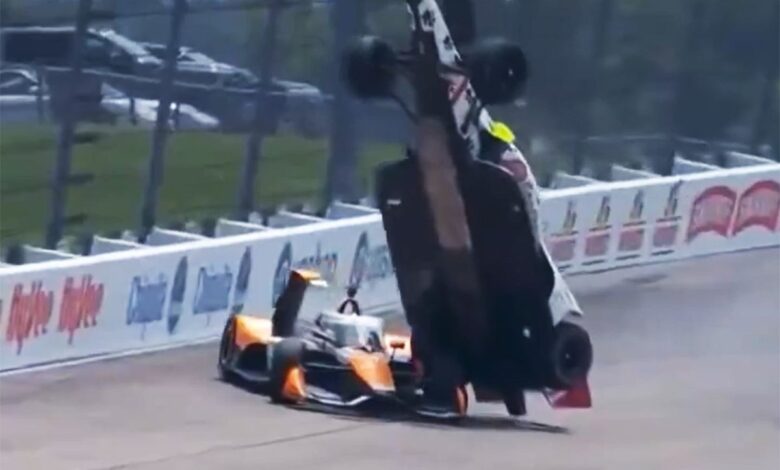 Kirkwood takes back criticism of Rossi and Robb over big IndyCar shunt