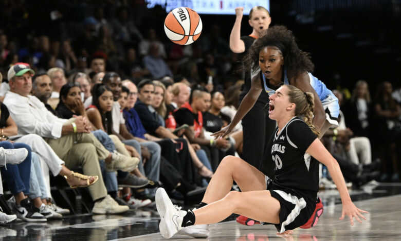 Aces rookie Kate Martin exits game with lower leg injury