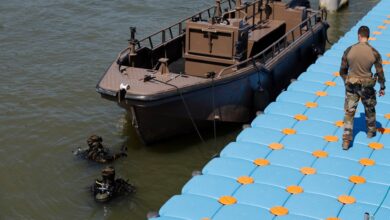 French troops secure the River Seine ‘inside out’ for the Paris Olympics opening ceremony