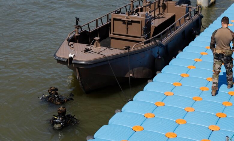 French troops secure the River Seine ‘inside out’ for the Paris Olympics opening ceremony