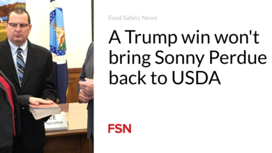 A Trump win won’t bring Sonny Perdue back to USDA