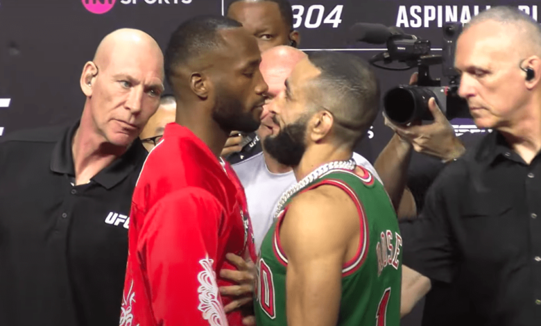 Watch: Edwards, Muhammad face-to-face in heated staredown