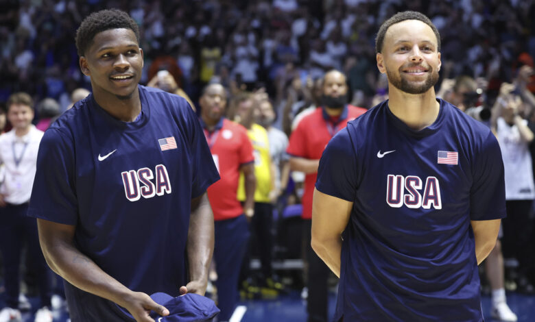 Steph hilariously goads Ant into challenging U.S. table tennis team