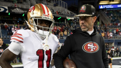 49ers HC Shanahan Explains Viral Video of Brandon Aiyuk ‘Bro Hug’ amid Contract Talks