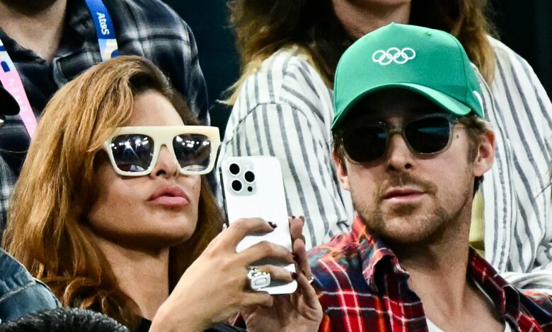 Ryan Gosling and Eva Mendes Shared Extremely Rare PDA at the 2024 Paris Olympics