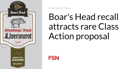 Boar’s Head recall attracts rare  Class Action proposal