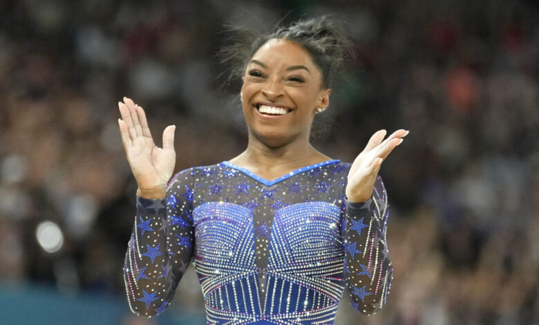 Simone Biles doesn’t close door on 2028 Summer Olympics