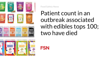 Patient count in an outbreak associated with edibles tops 100; two have died