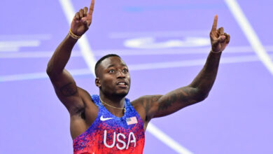 USA’s Grant Holloway Wins 110m Hurdles Gold at Olympics; Daniel Roberts Takes Silver