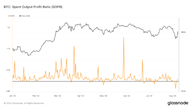 Bitcoin’s Spent Output Profit Ratio shows volatility amid post-halving corrections