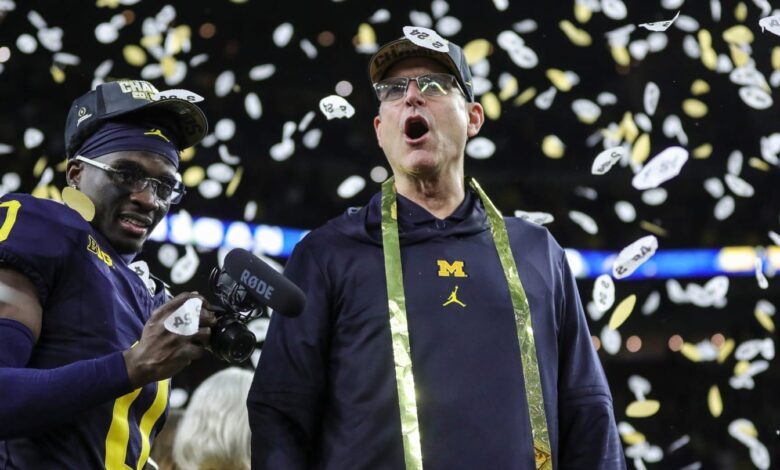 Jim Harbaugh to serve as Michigan football’s honorary captain in season-opener