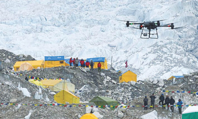 Chinese drones will fly trash out of Everest slopes