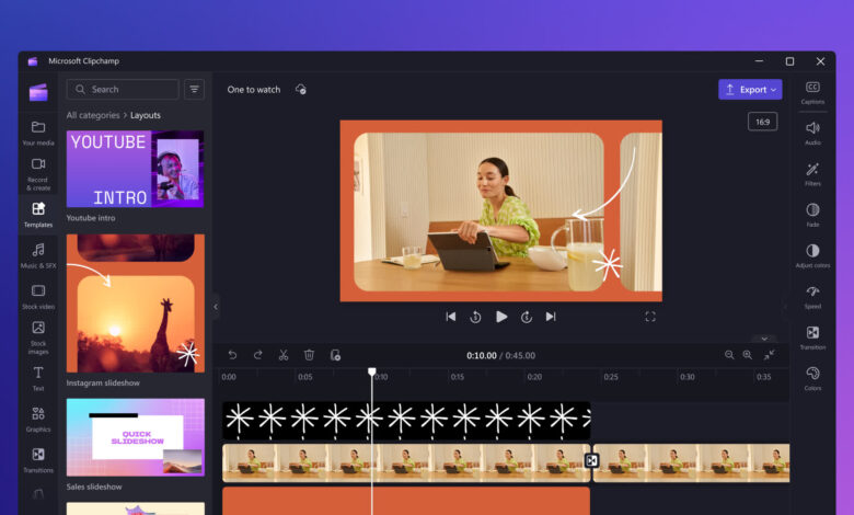 Microsoft’s free Windows video editor Clipchamp gains a couple of powerful AI tricks