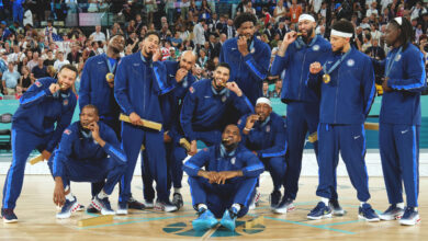 USA Men’s Basketball Recreates Iconic Photo on Paris Steps After Winning Gold Medal