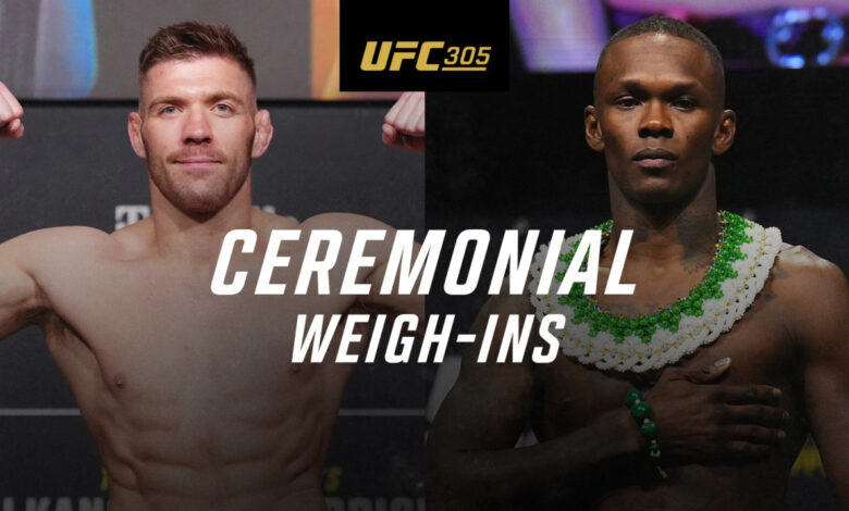 UFC 305: Ceremonial Weigh-In Video